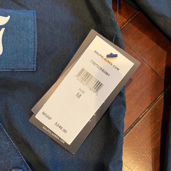 Polo Ralph Lauren Indigo Stadium Zip Track Jacket - Picture 6 of 8